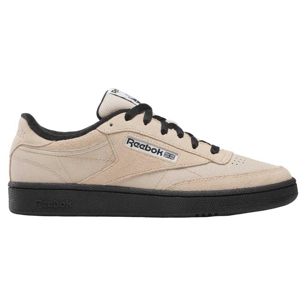 Reebok Unisex Club C 85 Sneaker, Tapioca Black White, 9.5 UK