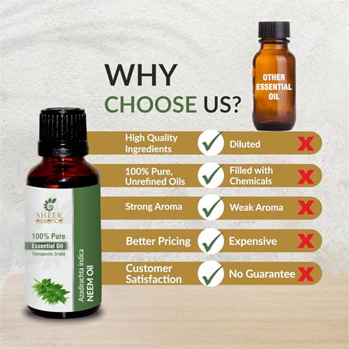 Aceite Esencial Natural de Neem 0.16 fl. Oz miniatura 3