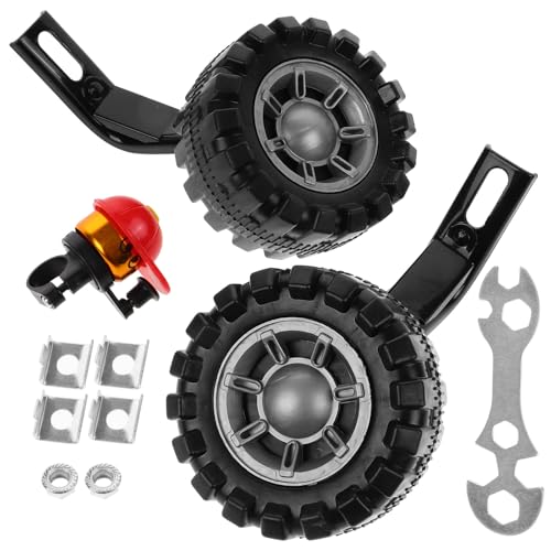 Ruedas de Entrenamiento para Bicicleta INOOMP de 12 Pulgadas, Negro, Estabilizadores Auxiliares para Equilibrio y Seguridad miniatura 1