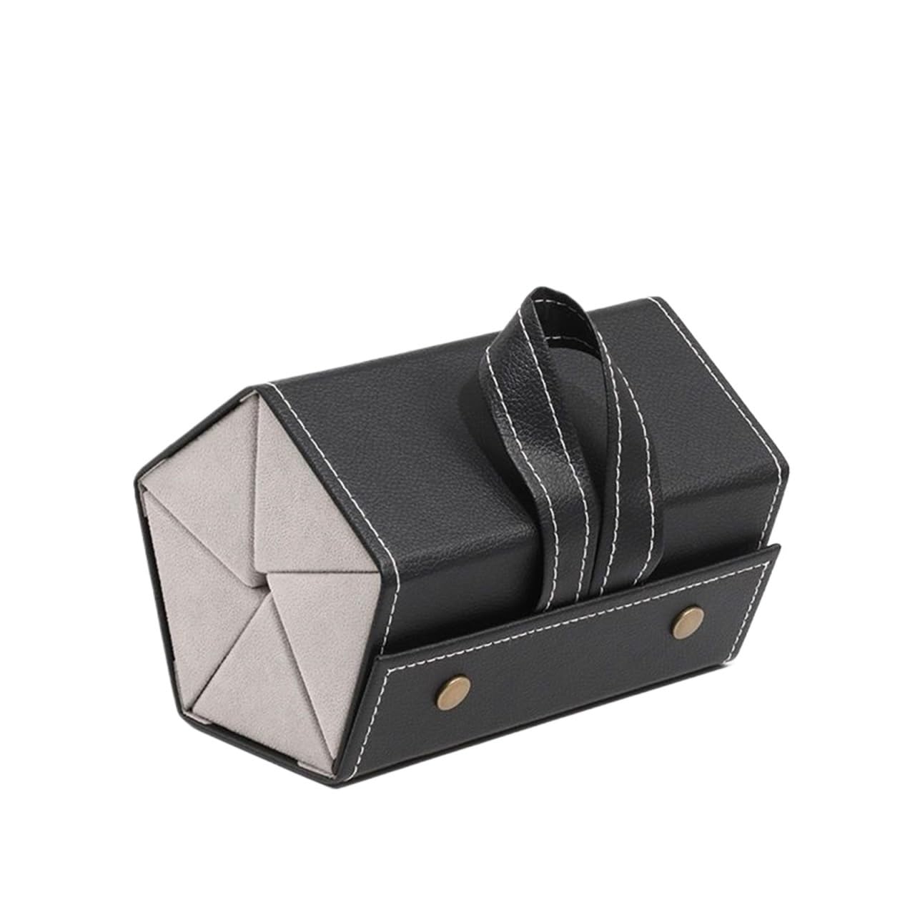 Sonnenbrillen Aufbewahrung Faltbares Brillenetui Sonnenbrillen-Showhalter-Display-Rack Brillenaufbewahrung(Black,16..8x12.3x11.7cm)