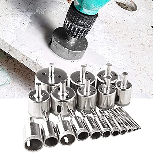 Juego de 20 brocas diamantadas 4-50mm para cerámica y vidrio miniatura 2
