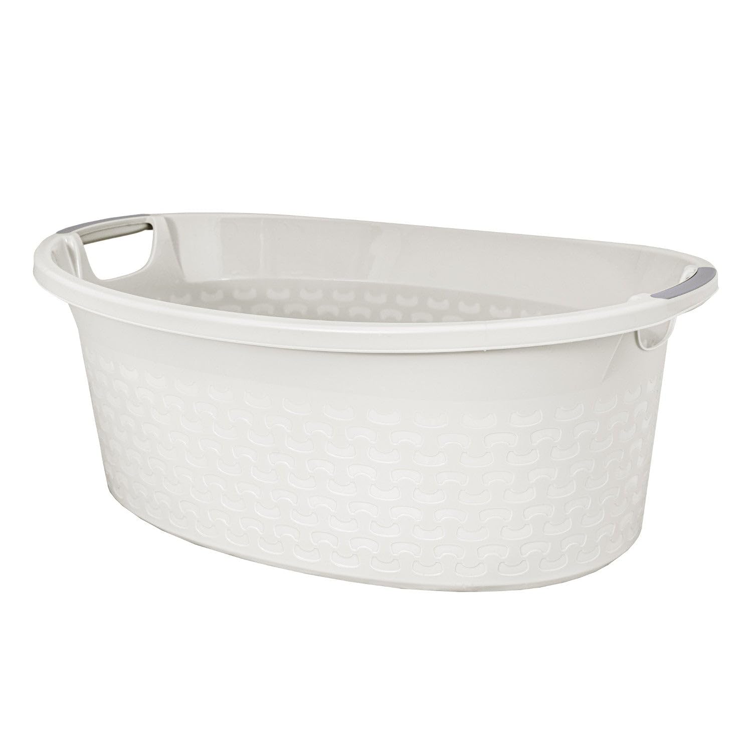 Branq Cesto Cotton ovale per biancheria 60l (Bianco)