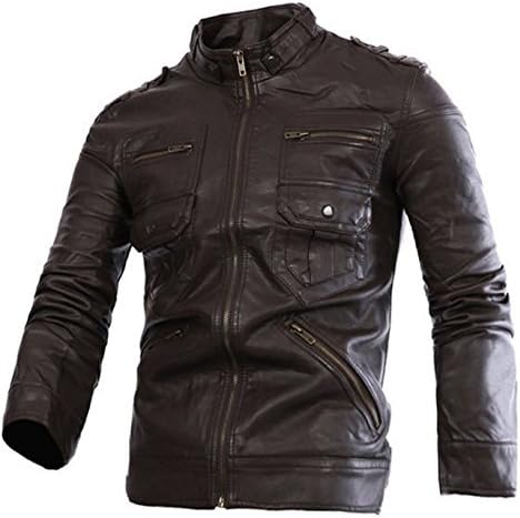 Leather Planet Men's Lambskin Leather Bomber Biker Jacket