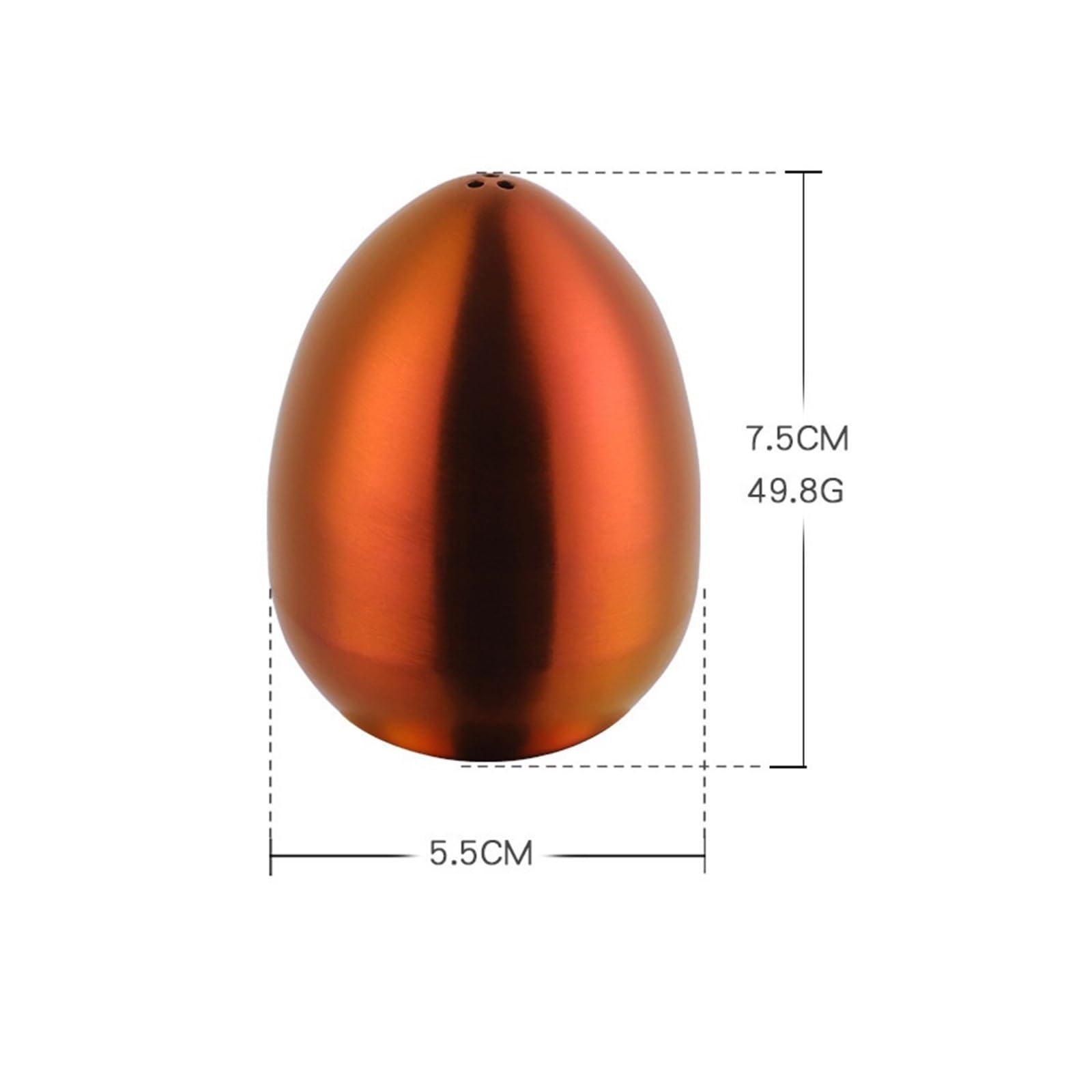2pcs Stainless Steel Egg Shakers Pour Sucre