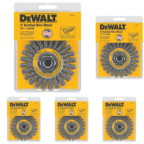 Image of DEWALT Wire Wheel, Cable Twist, 4-Inch (DW4930) (Pack of 5)