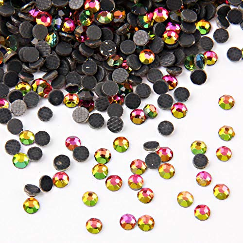 Image of Beadsland Crystal Hotfix Rhinestone,Machine Cut Stone 1440pcs /pkg (Rainbow,SS20 /5mm)