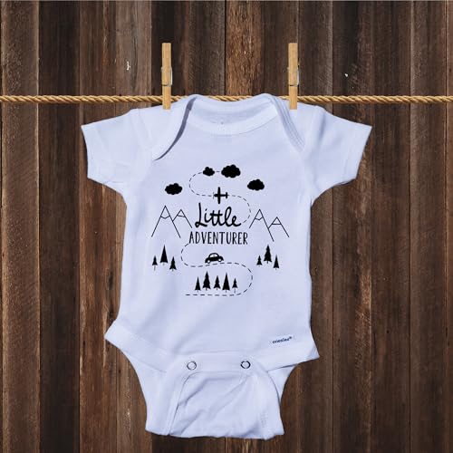 Ink Trendz Little Adventurer Outdoorsy Hiking National Parks Cute Outdoors Unisex Bodysuit Onesie2