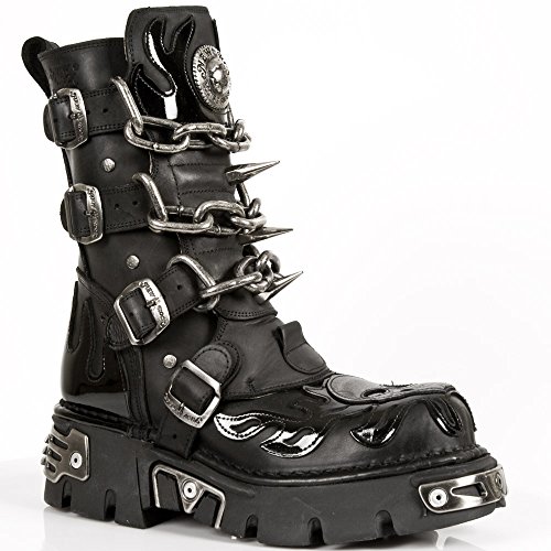 New RockM 727 S1 - Stivali Unisex Adulto, Nero