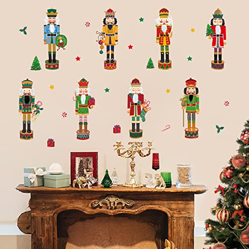 Wondever Vinilos Decorativos Navideños Nutcrackers Soldado miniatura 2
