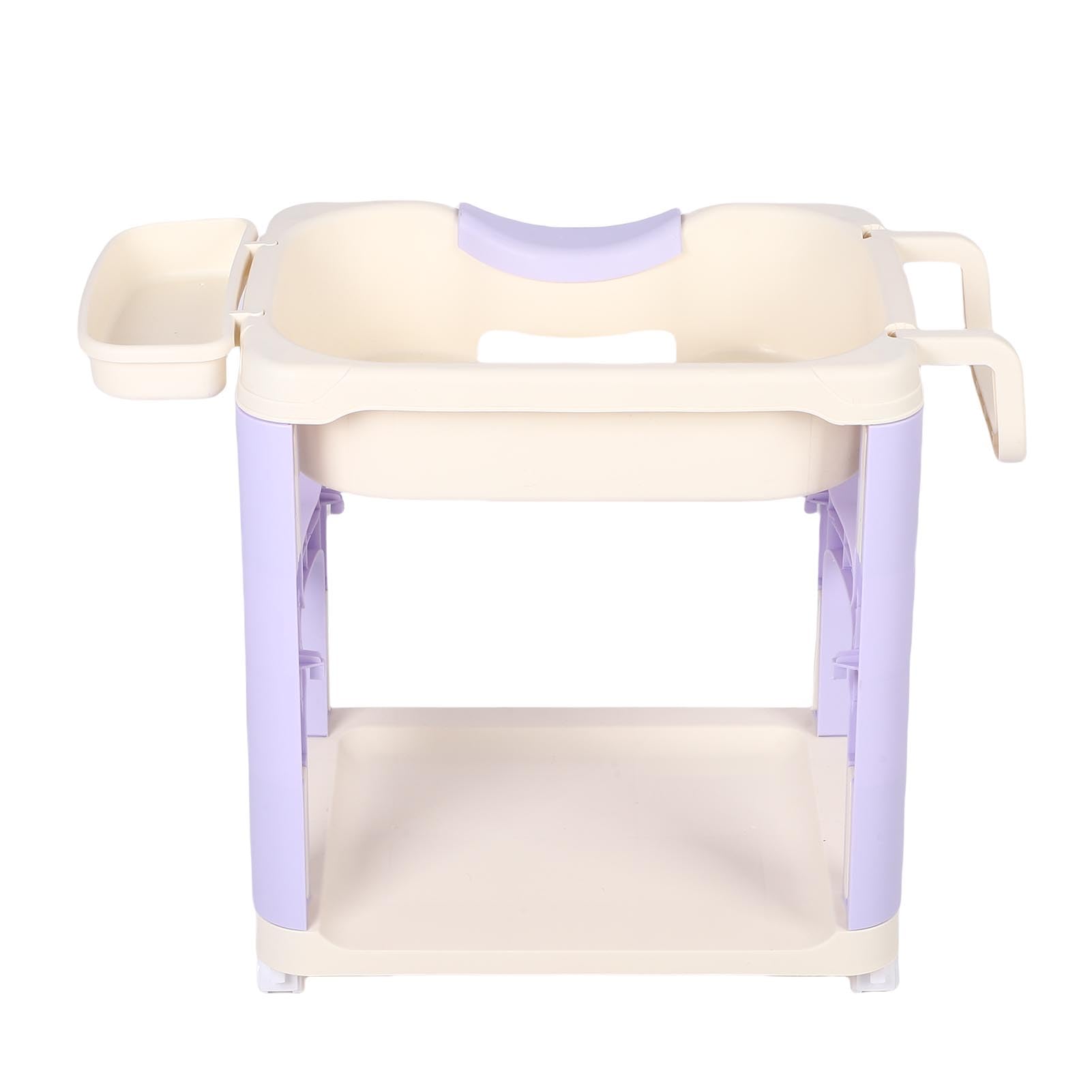 Generic Ergonomiczna Umywalka do Włosów z Uniwersalnymi kółkami. Trwała Taca na Szampon do Użytku w Salonie i domu. Plastik (PURPLE)