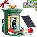 Bird Feeder with Camera,Camii Metal Birdfeeder 2K hd Cameras Birds Species Identified Solar Power Auto Capture Bird & Motion Detection for Video Cameras BirdFeeders for Birds Lovers
