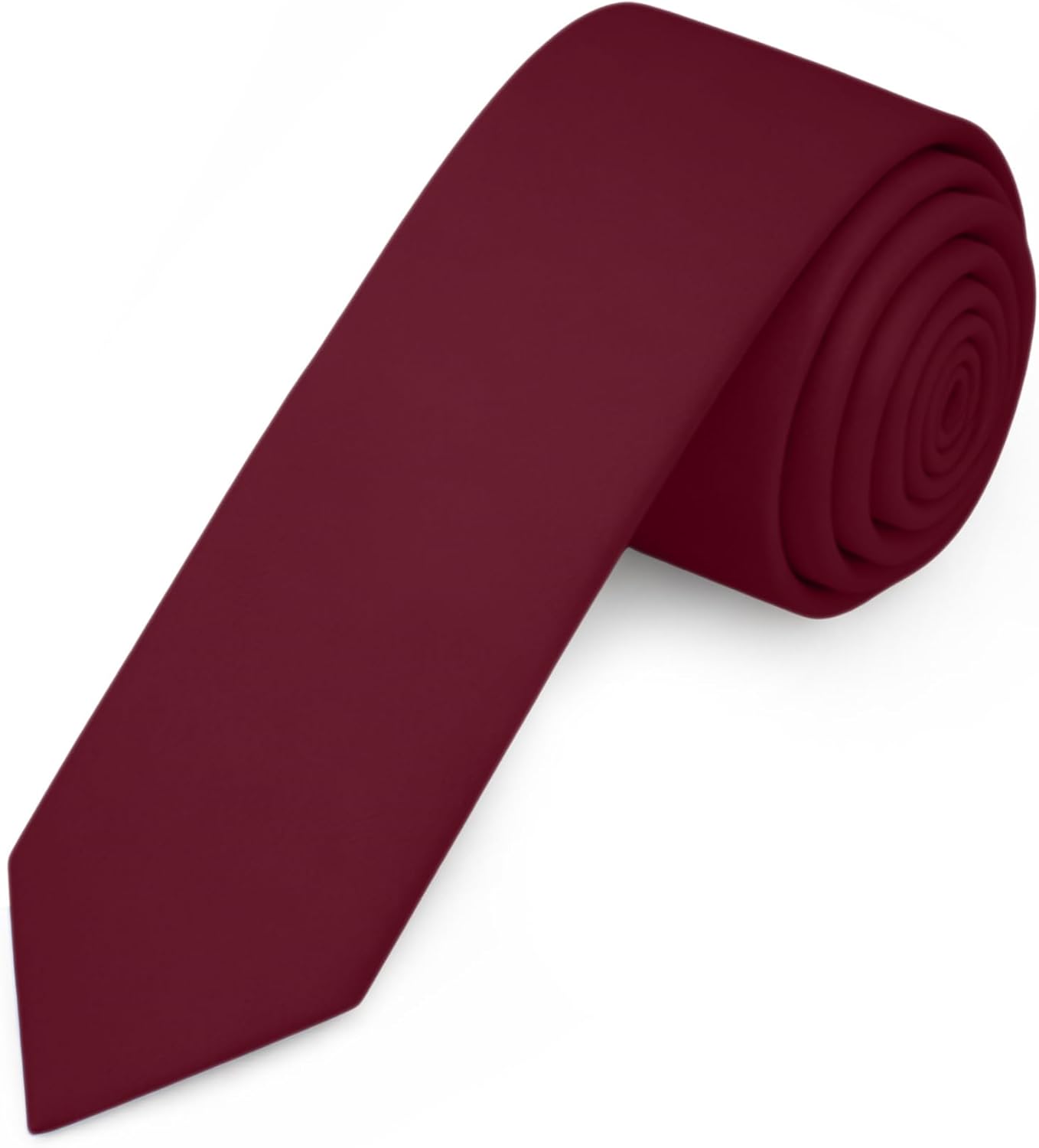 Jacob Alexander Men's Skinny Width 2" Solid Color Tie