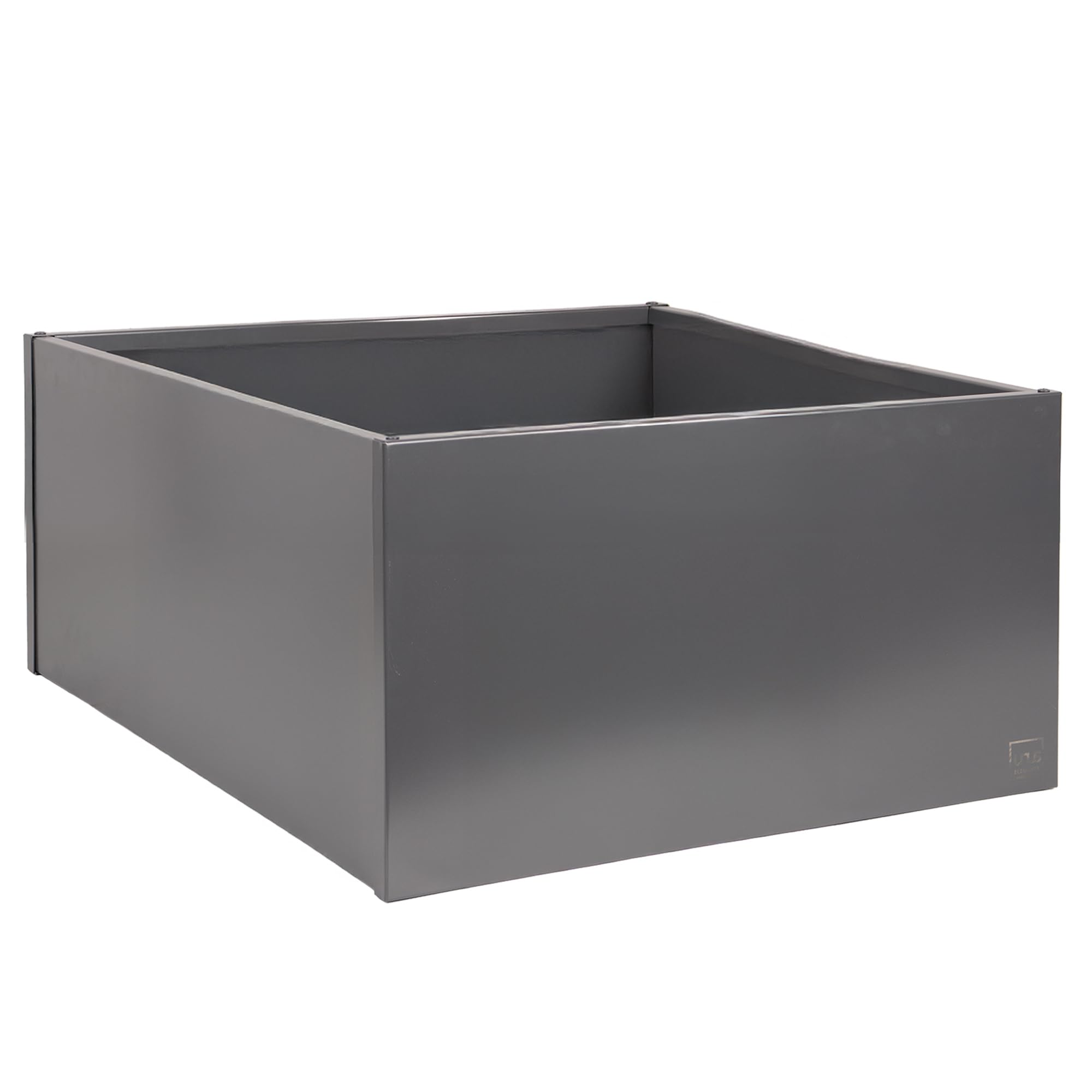 UNUS Fioriera quadrata, 80 x 80 x 40 cm, antracite, resistente alle intemperie, moderna, rettangolare, per giardino, terrazza, balcone