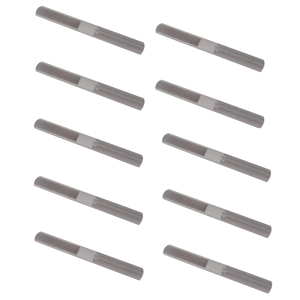 10 escofinas de madera 4 en 1 de acero endurecido de 8 pulgadas para madera, metal, plástico, joyería