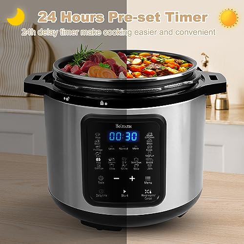 image for Beizuzu Electric Pressure Cooker: 6 Quart 9-in-1 Multi-Functional Buil