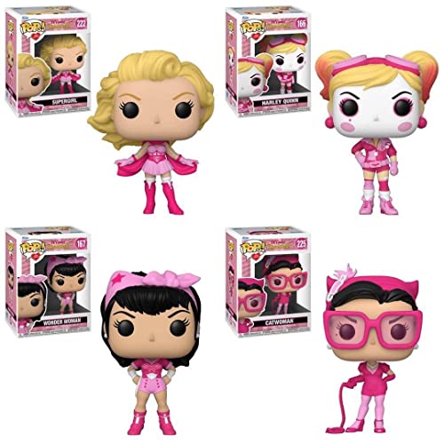 Funko DC Bombshells Breast Cancer Awareness Pop! Complete Set (4)