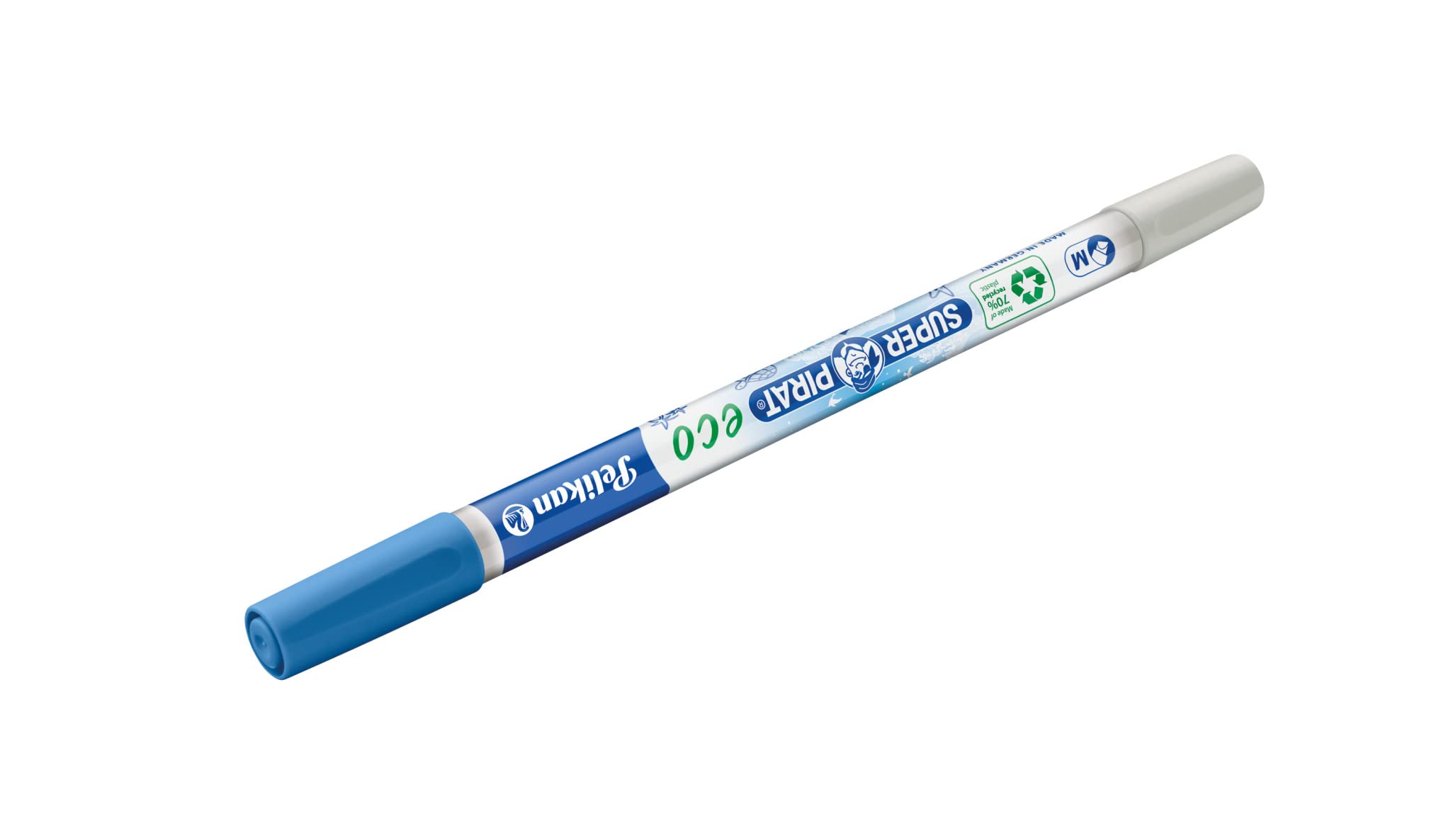 Pelikan Superpirat Eco - Penna Cancellabile Per Inchiostro Con Punta Multipla (Tratto M) - Motivi Assortiti
