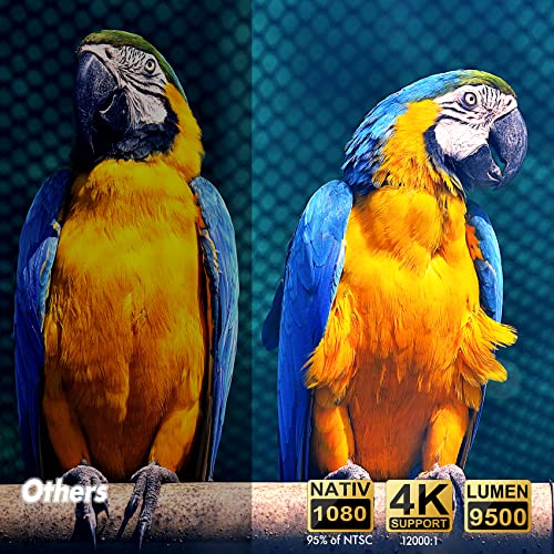 projector with wifi and bluetooth16000l native 1080p outdoor video projector with 1203939 screen 4k amp 3003939 display supporthome theater movie projector compatible wphonehdmiusbtv stickps5