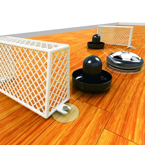 Flat Ball Air Soccer de Mesa com 2 Grades de Gol e 2 Rebatedores Alimentação por 2 Pilhas AAA Indica