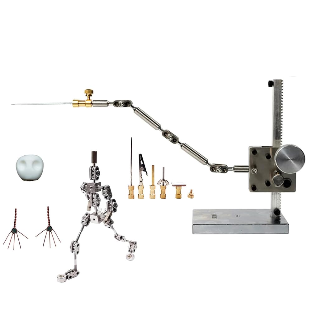 18CM,Zestaw do animacji poklatkowej DIY, 25 cm ramiona montażowe ze stali nierdzewnej z 5 łącznikami, 16 cm podpórka szynowa, do samodzielnej produkcji postaci, figurek z gliny