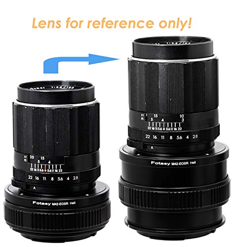 Image of Fotasy M42 Lens to Canon EOS R Mount Helicoid Adapter, M42 EOS RF Macro Focusing Helicoid Extention Tube, M42 EOS R Adapter, fits 42mm Screw Mount Lens & Canon EOS R Mirrorless Camera EOS R /EOS RP