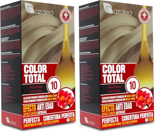 ALEA - Tinte Pelo Mujer - Color Total - Nº 10 - Color Rubio Platino - Coloración Permanente en Crema - Aceite Argán y Tsubaki - Cobertura Total de Canas - Aclara 3 Tonos en Cabellos Naturales