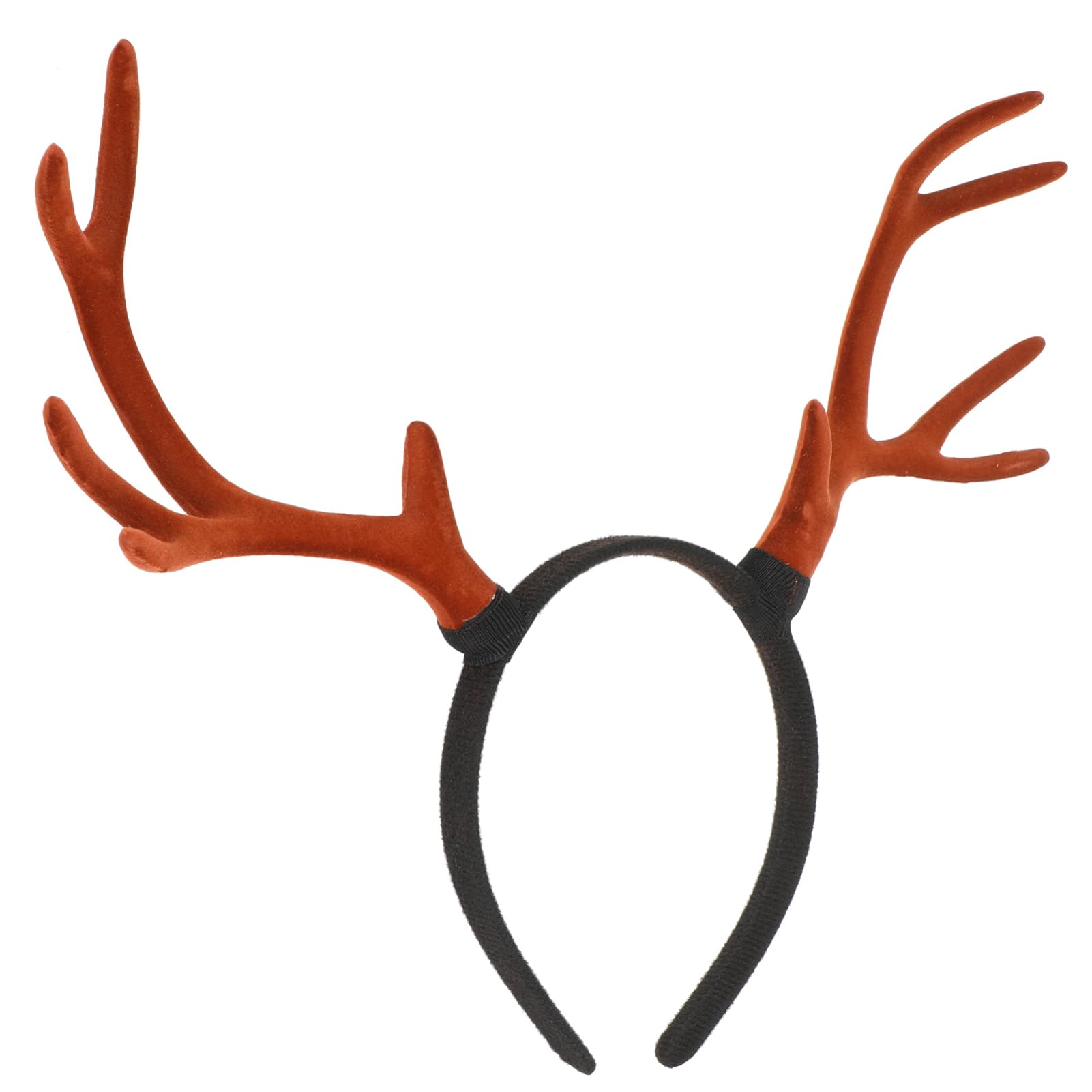 CLISPEED 1PC Christmas Antler Headband, Brown Reindeer Antlers Hairband, Fun Xmas Party Hair Accessory, 30 x 27 x 4 cm