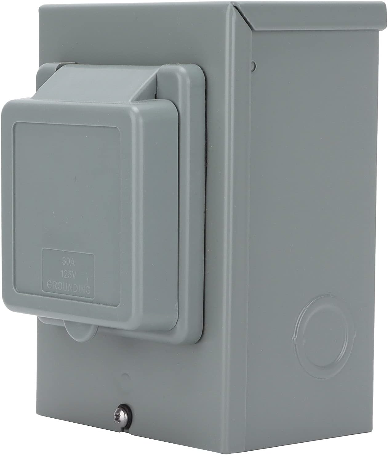 30A Generator Power Inlet Box - 3750W Weatherproof Outdoor Socket with 4-Port Access for RV, Marine, and Trailer