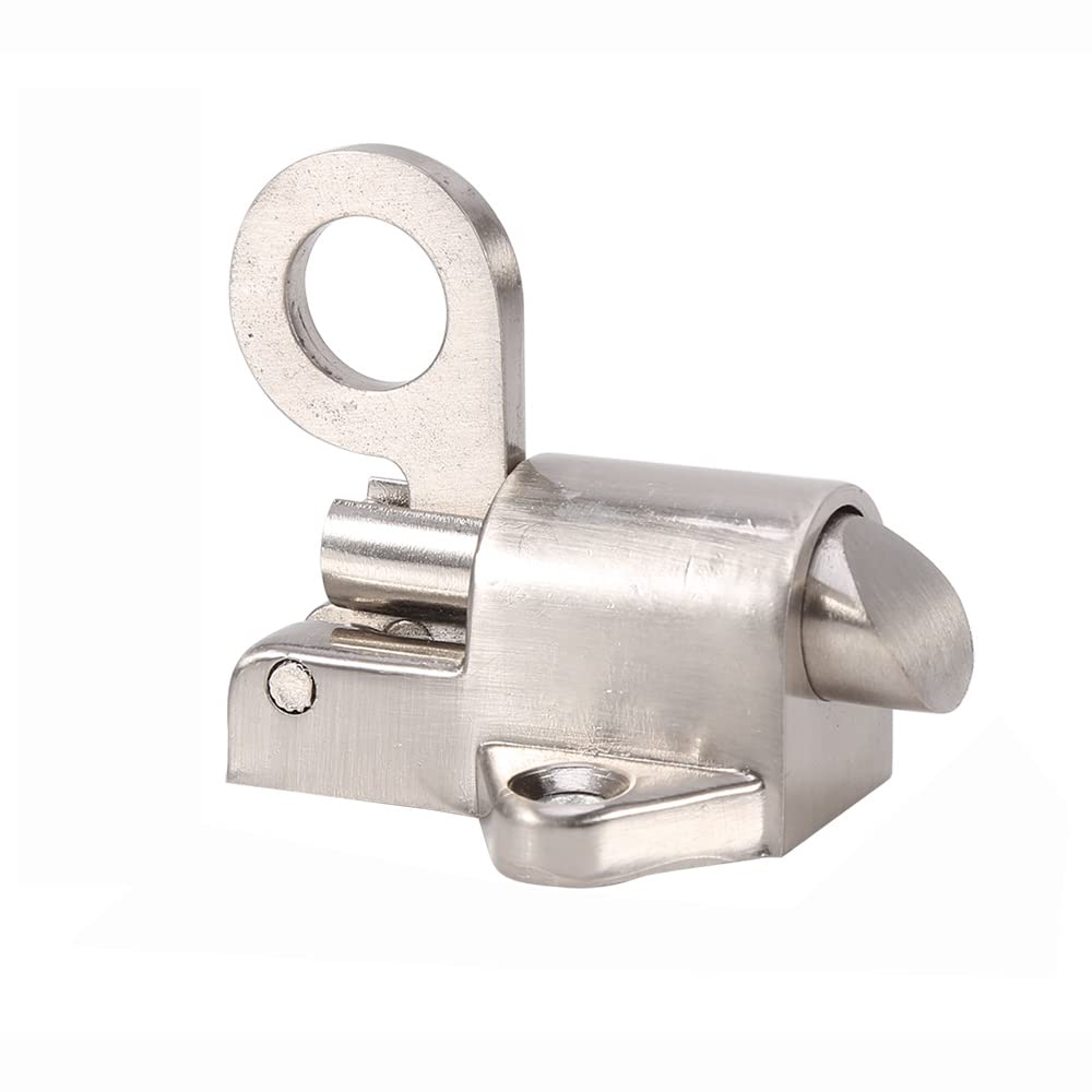 BigKing Loft Hatch Catch, Fanlight Window Catch, Window Gate Security Pull Ring Automatic Door Bolt, Aluminum Latch Lock 46 * 50 * 44mm, Loft Hatch Lock Spring Latch