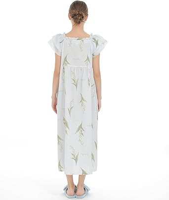 Amazon | [ナルエー] 50/ダブルガーゼすずらんドレス | ルーム