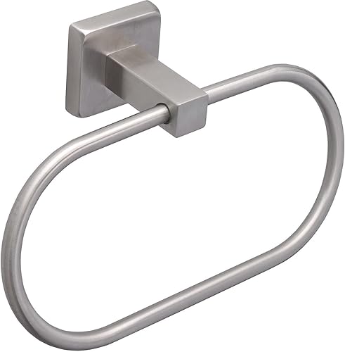 Miniatura 7 de TocTen Toallero para toallas de mano  Soporte grueso de acero inoxidable SUS304 para toallas de mano de baño, resistente, único, ovalado, para