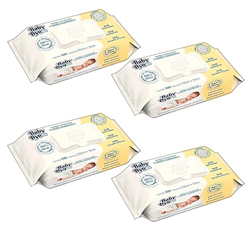 KIT TOALHA UMEDECIDA BABY BYN RECEM NASCIDO 100-4 PCT