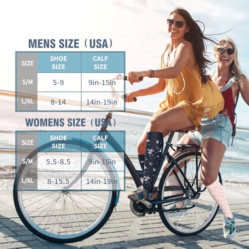Image of 6 Pack Copper Compression Socks for Women and Men Circulation-Best Support for Medical,Running,Nursing,Athletic