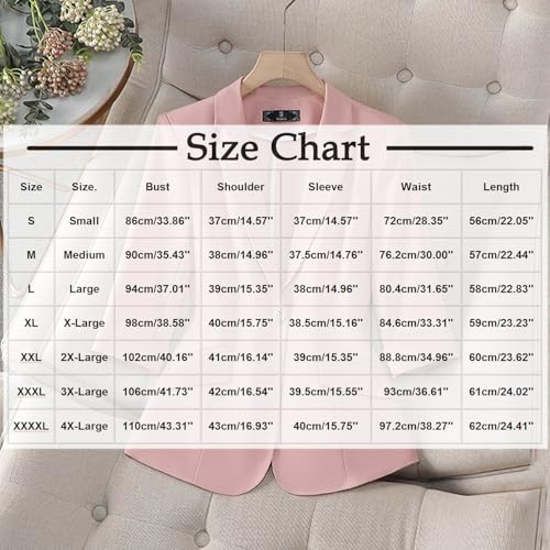 HGps8w Dressy 3/4 Sleeve Blazers for Women Business One Button Suit Jackets Casual Work Office Peplum Cardigans3