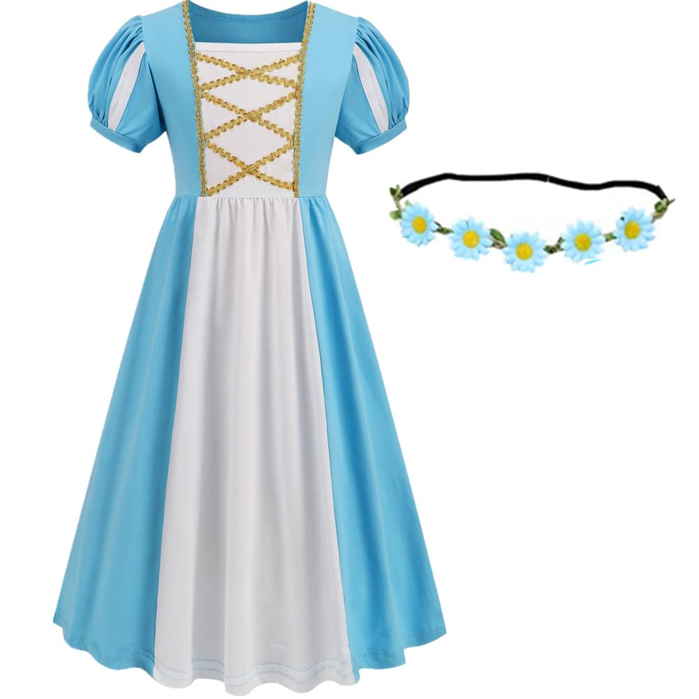 Renaissance Medieval Dress Princess Dress Girls Irish Costume Cosplay Retro Gown Birthday Halloween Xmas Party