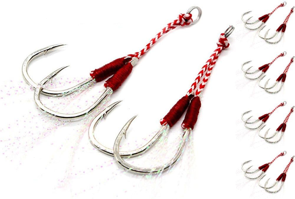 ちん アシストフック アシストフック ダブル Lサイズ 20本セット メタルジグ フック 伊勢尼