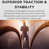 Rubber Gym Mat Extra Heavy Duty Gym Flooring - Twin Pack - 48 sq. ft - 12mm Thick - 28kg Per Mat - Non-Slip Commercial Grade Flooring - Image 6