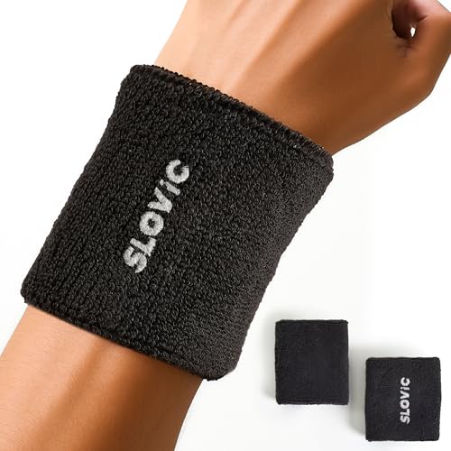 Slovic Cotton Wrist Band for Gym Workout | Breathable & Stretchab...