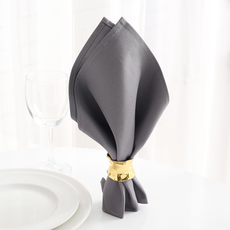 Satin-Tischservietten, Tischservietten, 10 Stück, Mehrfarbig | Gray