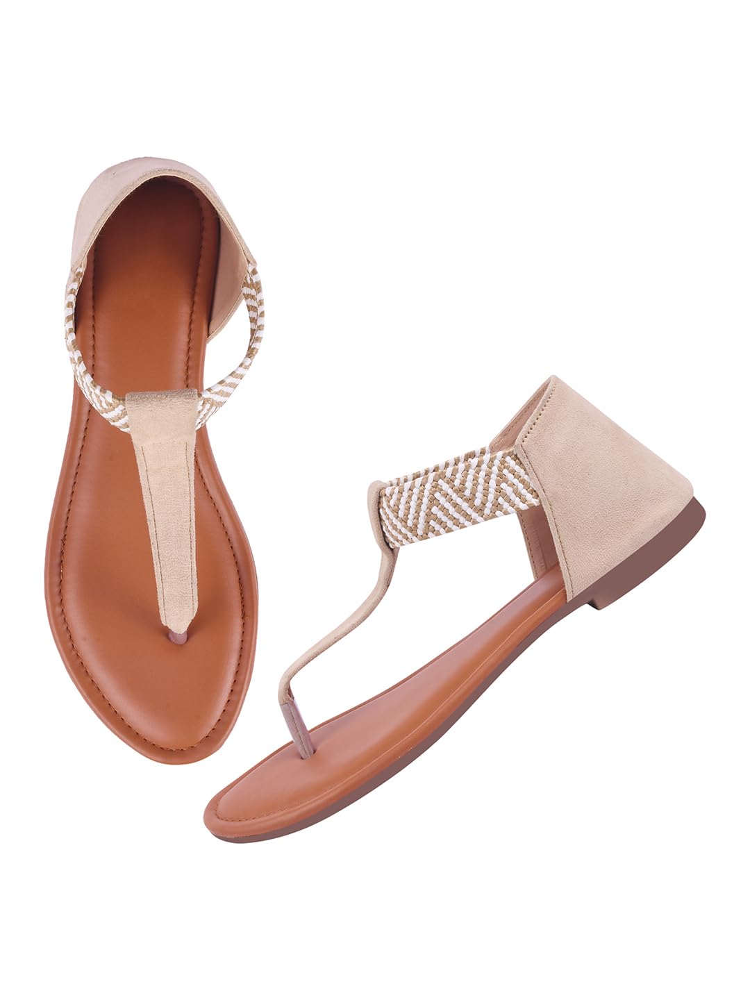 TRYME Comfortable Elegant Flat Sandals Fashionable Casual Flats For Women & Girls (B0DGG2YTP1) Amazon Price History, Amazon Price Tracker