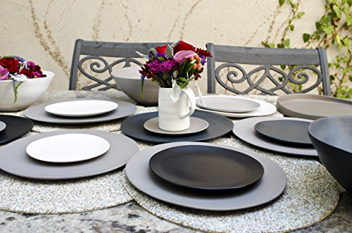 Platos de Porcelana Negro Pack 6 miniatura 4