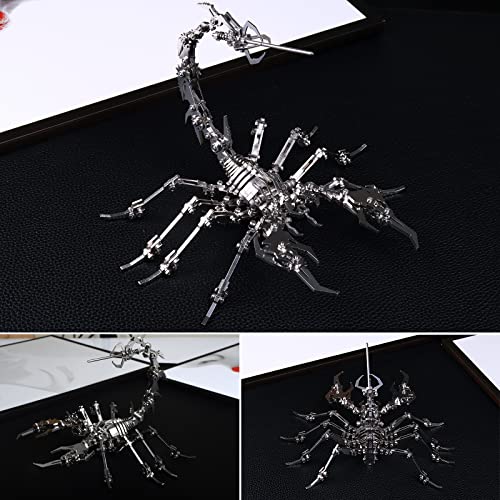 3D Metal Puzzle, 3D Puzzles Metal Puzzle Metal Model Kits Yuezudpo 3D Scorpion Diy 190 Pieces 3D Jigsaw Puzzles Gifts For Christmas For Men Women Diy Desk Ornaments #TOP3