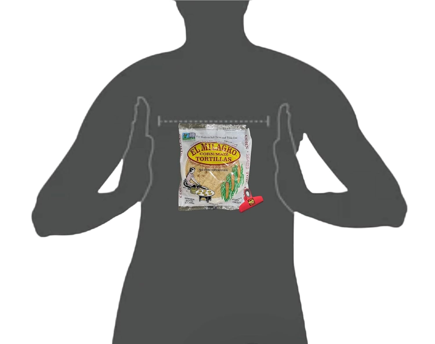 El Milagro Tortillas de maíz de maíz Reserva de caja Munchie (plástico, (4) paquetes de 10