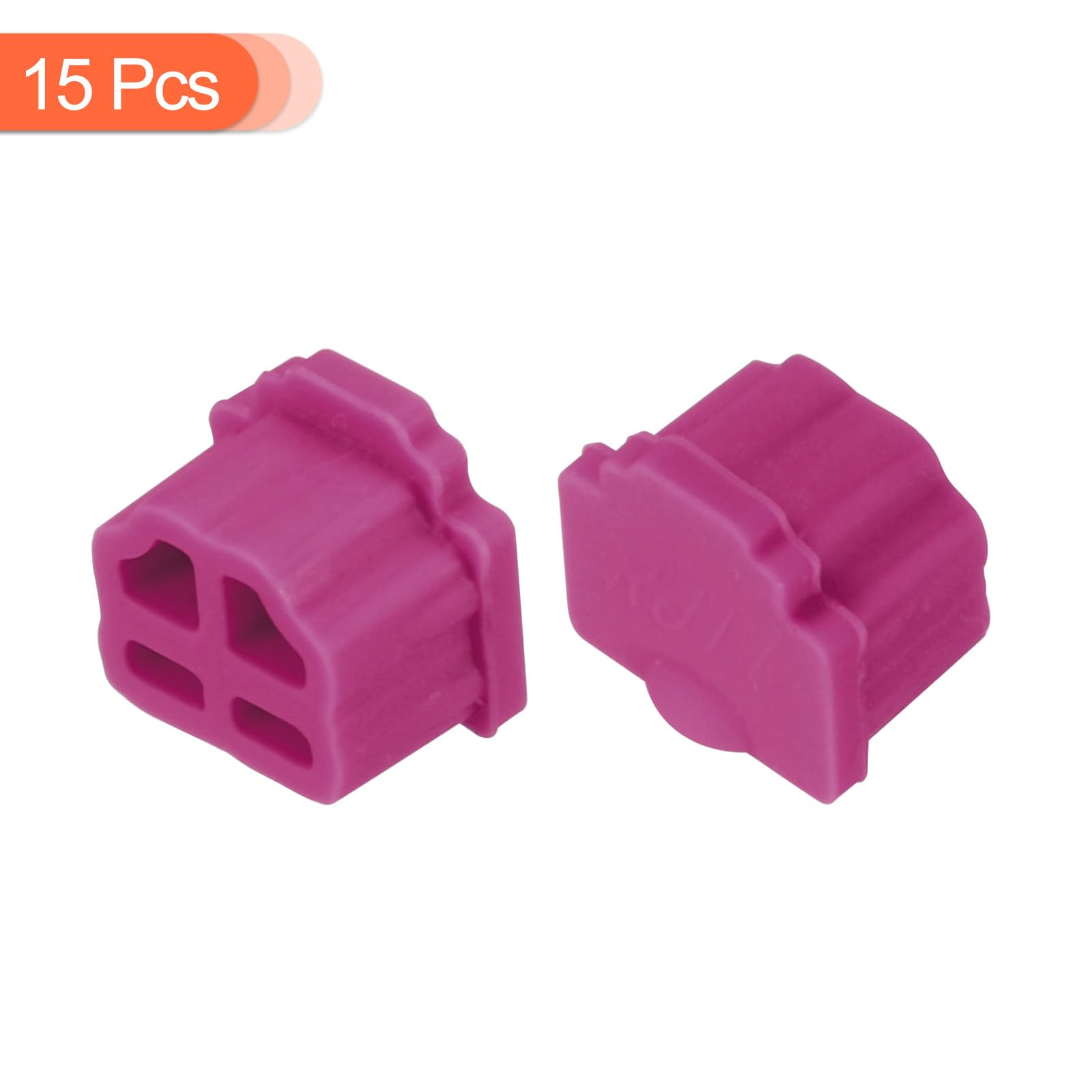 QUARKZMAN Lot 15 Couvre-Prises RJ11 Silicone - Bouchons Anti-Poussière Pour Ports Téléphoniques, Ethernet RJ11 Femelles