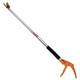 KSEIBI 143010 Long Reach 3.5 ft (1.0m) Cut & Hold Bypass Pruner - Lightweight Aluminum, Rust-Resistant, Ergonomic Grip, 1/4" Max Cut - Ideal for Precision Gardening & Pruning 3.5 ft - 1.0 m