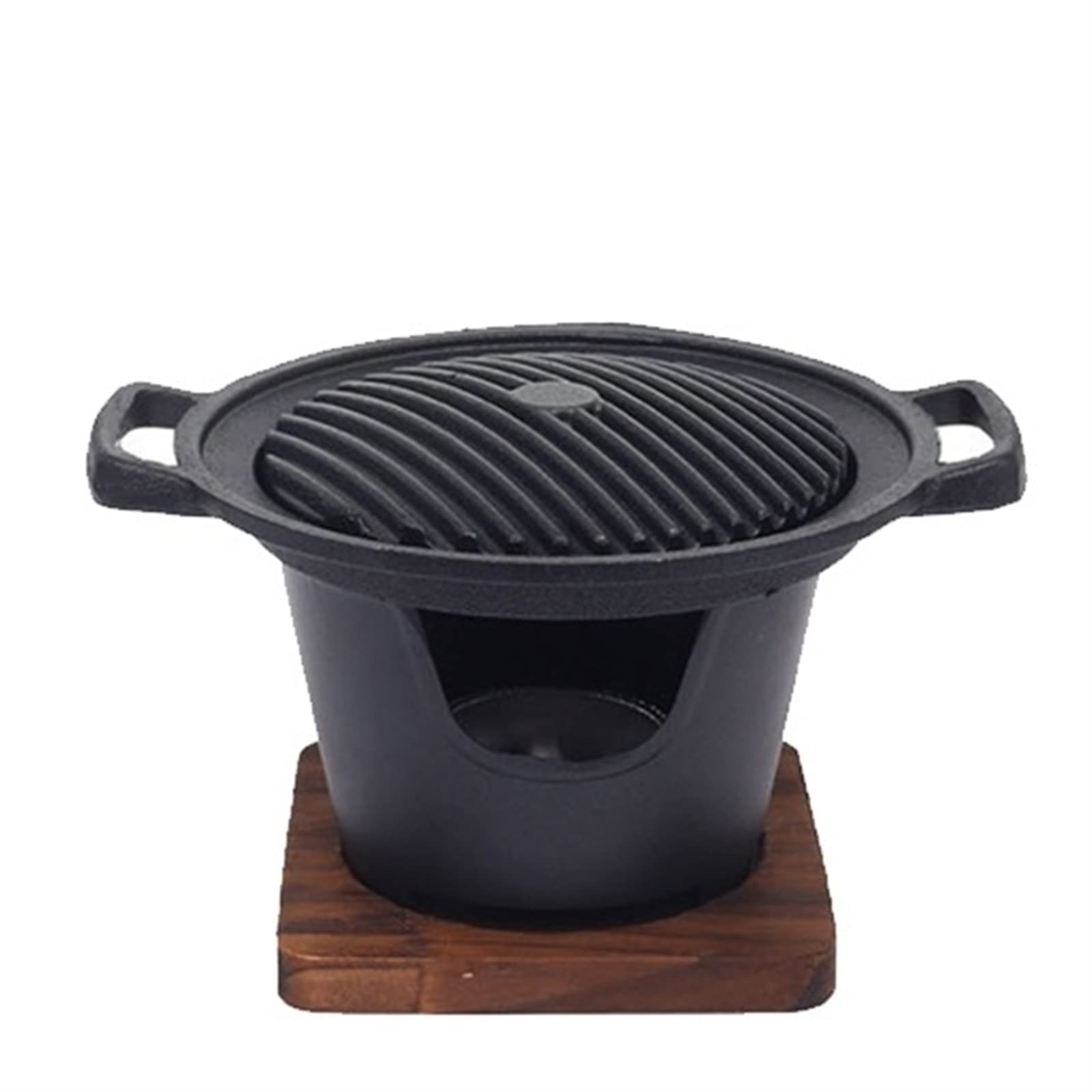 Kitchen Grills Mini BBQ Grill Alcohol Stove One Person Home Smokeless Barbecue Outdoor Oven Plate Roasting Cooker Meat Tools