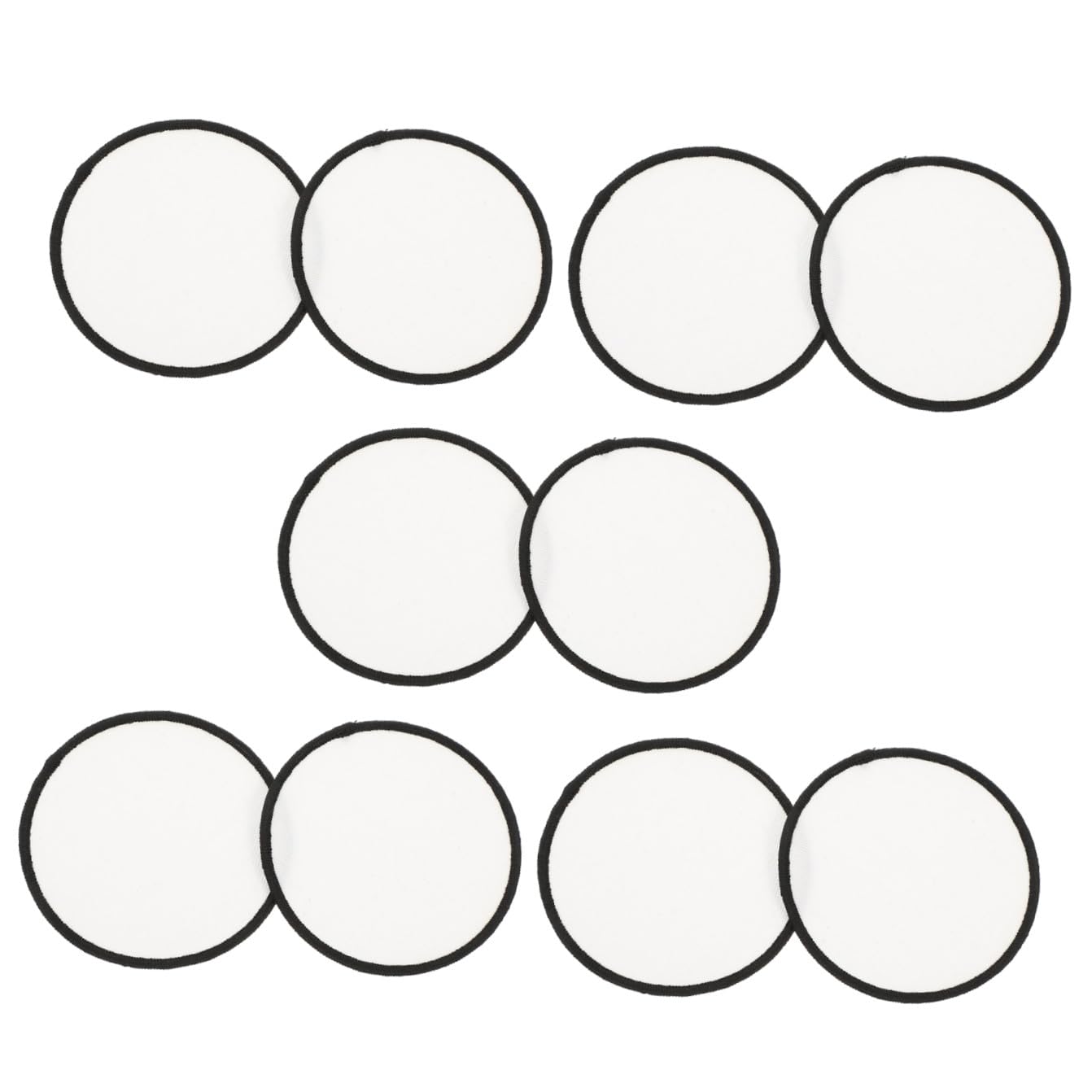 DIYEAH 10 Set Adesivo in Tessuto A Sublimazione Toppe Ricamate Adesivi Per Giubbotti Chiaro Etichetta Materiali Per La Decorazione Dei Vestiti Da Ricamo Termoadesiva 10 Pezzi * 10