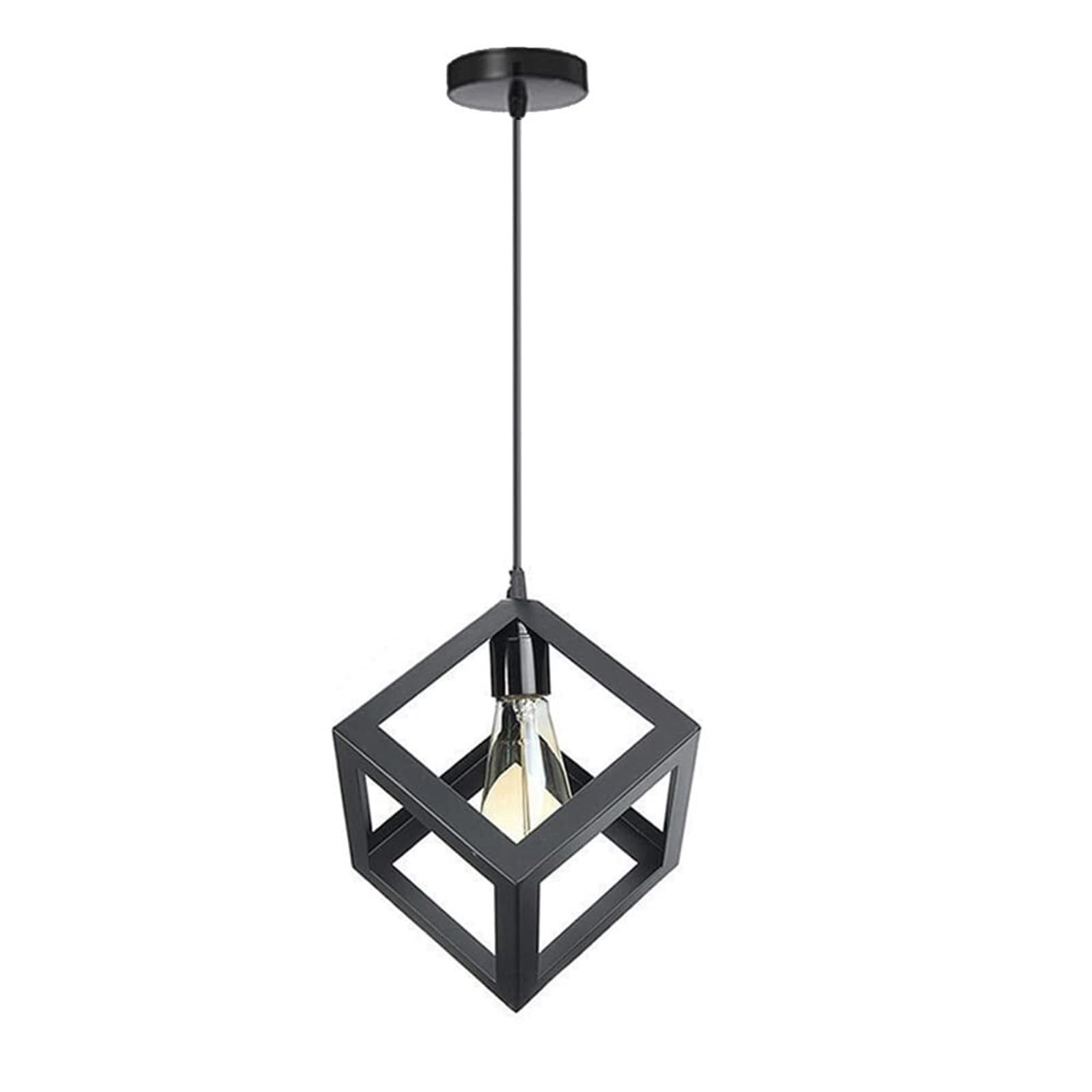 LYMSXAZOU Pendant Light Fixture - Metal Chandelier with E27 Base for Dining Room and Living Creative Drop Ceiling Design