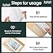 Tinlade 6 Pcs Adhesive Clear Corner Pockets 6 x 6 Inch Sticky Pocket Sleeves Self Adhesive Planner Pockets Adds Extra Storage Space to Notebooks Folders Planner Accessories, Home Office School
