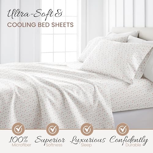 Linen Market IEH-4PC-SFL-F-PI 4 Piece Full Bedding Sheet Set  thumb #2